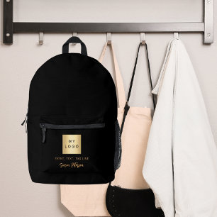 Bezeichnung des Logos für das Schwarze Gold Bedruckter Rucksack
