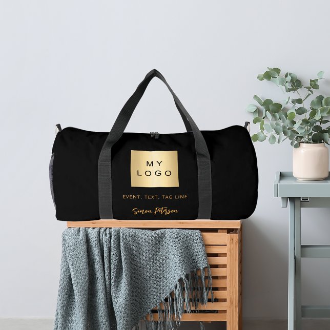 Bezeichnung des Logos für das Schwarze Gold Duffle Bag (Von Creator hochgeladen)