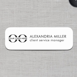 Bezeichnung des Logos Namensschild