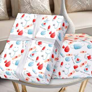 Bezeichnung des medizinischen Musters Geschenkpapier
