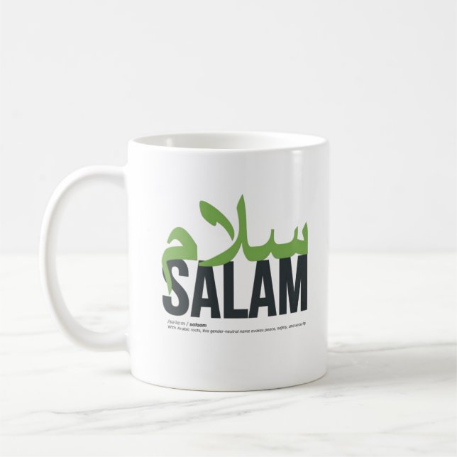 Bezeichnung des Salam Kaffeetasse (Links)