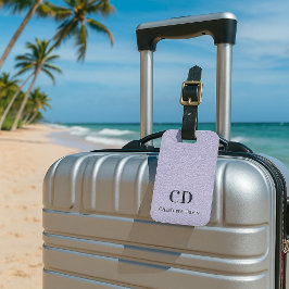 Bezeichnung des Violettlavenders in Monogramm Gepäckanhänger