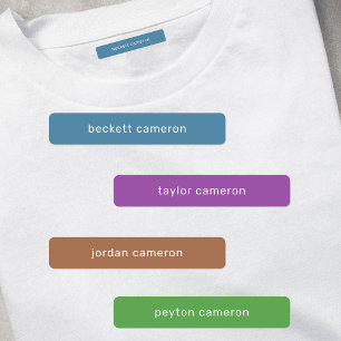 Bezeichnung Eisen auf Coolen Bekleidungsetiketten Etiketten