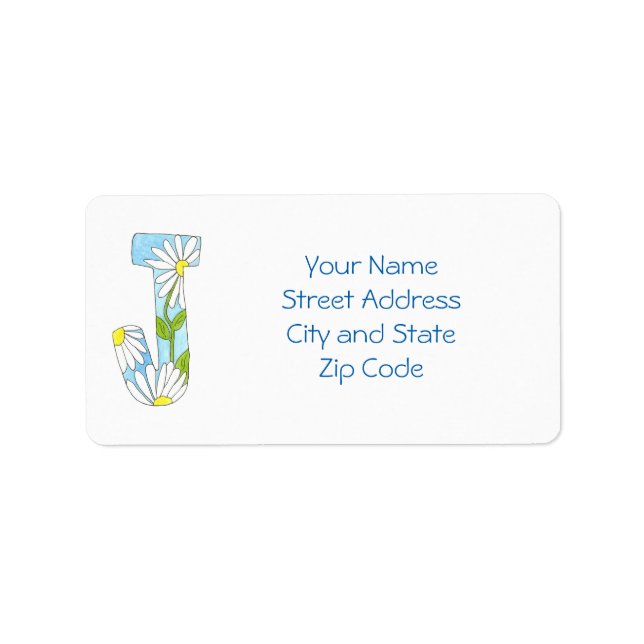 Bezeichnung für die daisy-Adresse zum Personalisie Adressaufkleber (Vorne)