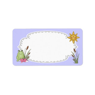 Bezeichnung für Frosch und Schlachttiere Adressaufkleber