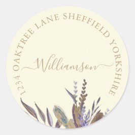 Bezeichnung für Mitternachtsfolien Runder Aufkleber