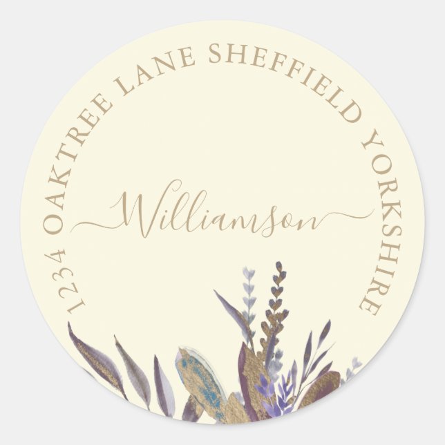 Bezeichnung für Mitternachtsfolien Runder Aufkleber (Vorderseite)