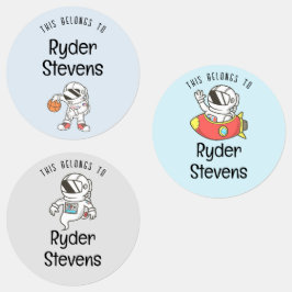 Bezeichnung für wasserdichte Astronauten Etiketten