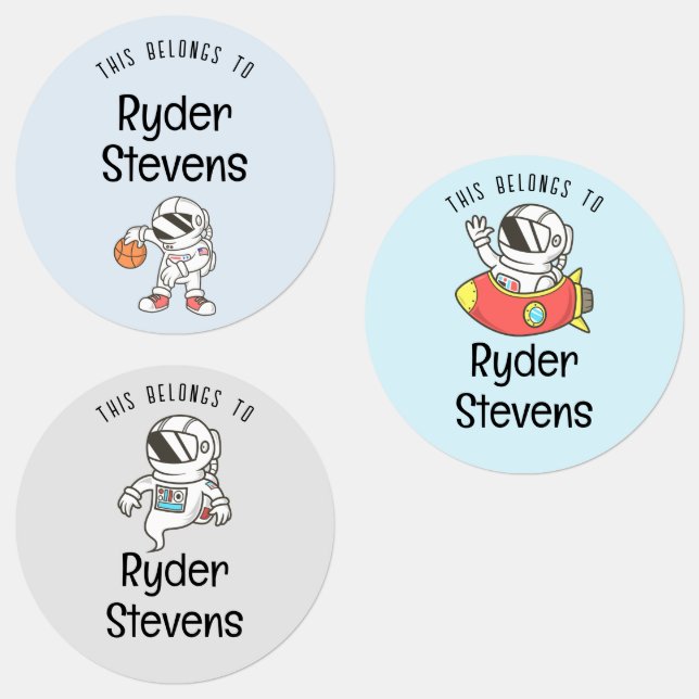 Bezeichnung für wasserdichte Astronauten Etiketten (Gruppe)