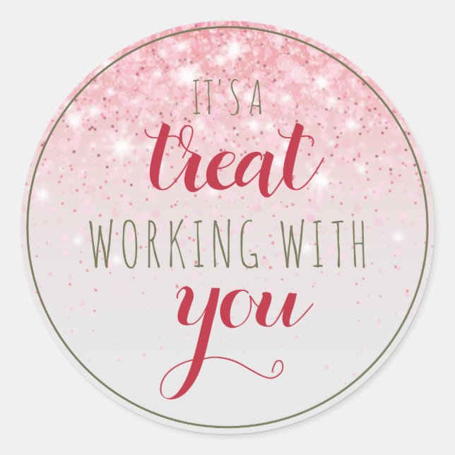 Bezeichnung für weibliche Geschenketiketten im Hol Runder Aufkleber (Vorderseite)