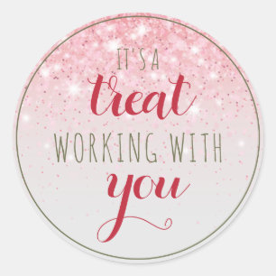 Bezeichnung für weibliche Geschenketiketten im Hol Runder Aufkleber