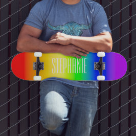 Bezeichnung LGBT Rainbow Pride Ombre Gradient Stri Skateboard