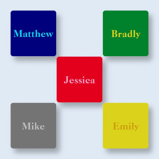 Bezeichnungen auf mehrfarbigen Bekleidungen Etiketten (Von Creator hochgeladen)