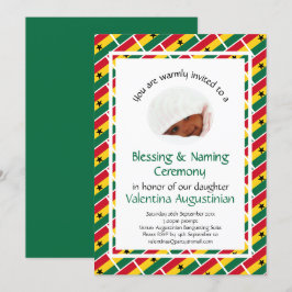 BEZEICHNUNGSZEREMONIE | Ghana Flag | FOTO Einladung