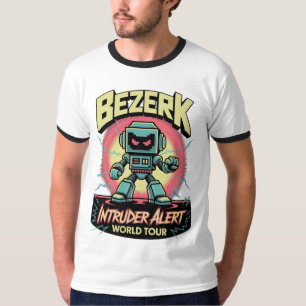 Bezerk Intruder Alarm Welt-Tour Retro-Arcade T-Shirt