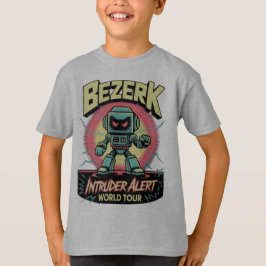 Bezerk Intruder Alert World Tour Retro Arcade  T-Shirt