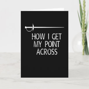 Beziehen Sie den Pech-Fencer-Epeencing für meinen  Karte