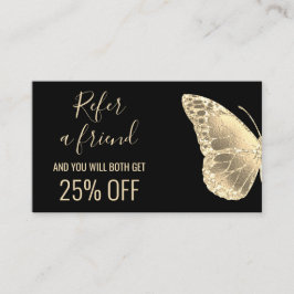 Beziehen Sie eine Freundin mit einer goldenen Schm Visitenkarte