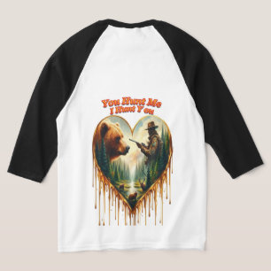 Beziehung zwischen dem Jäger-Grizzly-Bär und dem H T-Shirt