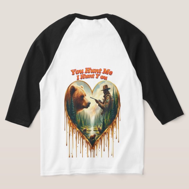 Beziehung zwischen dem Jäger-Grizzly-Bär und dem H T-Shirt (AblageHinten)