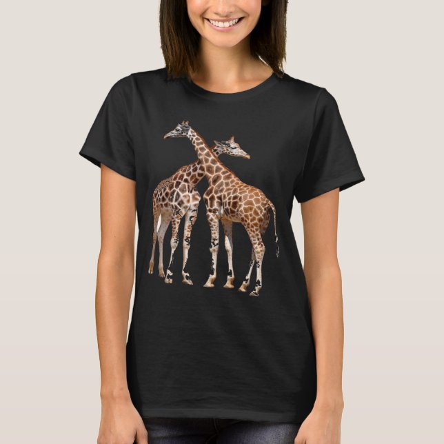 Beziehung zwischen Giraffe und Liebe T-Shirt (Vorderseite)