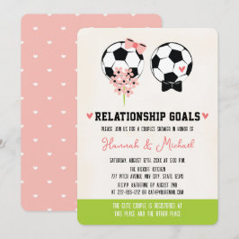 Beziehungen Goals Soccer Couples Dusche Einladung