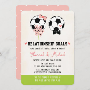 Beziehungen Goals Soccer Couples Dusche Einladung