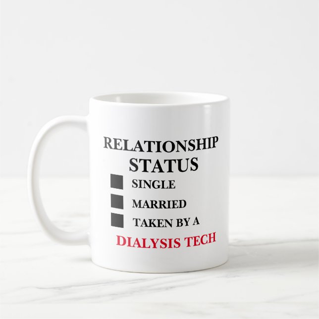 Beziehungsstatus Dialyse Tech Kaffeetasse (Links)