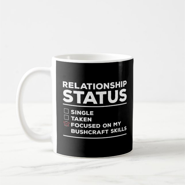 Beziehungsstatus im Fokus auf den Fähigkeiten mein Kaffeetasse (Links)