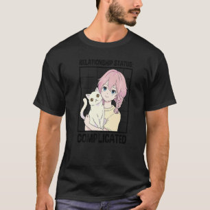 Beziehungsstatus komplizierte Katze Katzenbesitzer T-Shirt