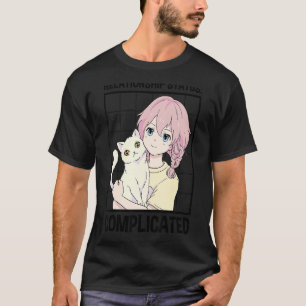 Beziehungsstatus komplizierte Katze Katzenbesitzer T-Shirt