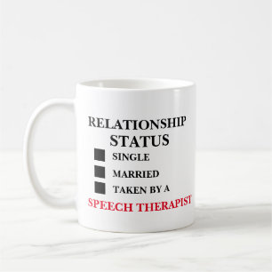 Beziehungsstatus Logopäde Kaffeetasse