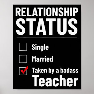 Beziehungsstatus Single Vergeben Lehrer Lustig Val Poster