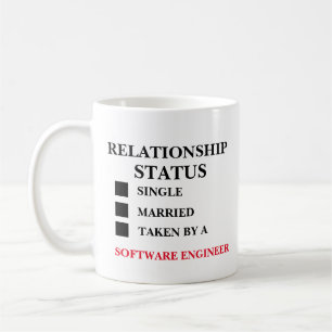Beziehungsstatus Software-Ingenieur  Kaffeetasse