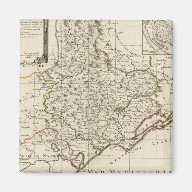 Beziers France Magnet (Vorne)