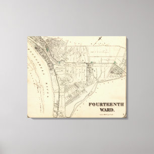 Bezirk 14 von Pittsburgh, Pennsyvania 2 Leinwanddruck