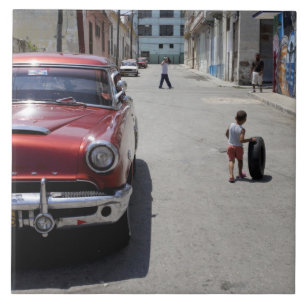 Bezirk African Hamel, Havanna, Kuba, UNESCO Fliese