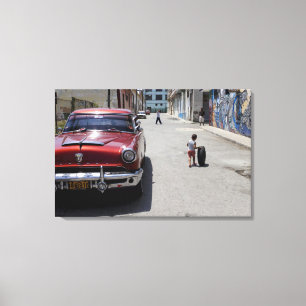 Bezirk African Hamel, Havanna, Kuba, UNESCO Leinwanddruck