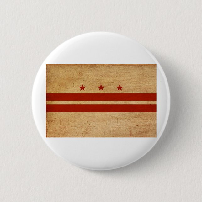 Bezirk Columbia-Flaggen-Knöpfe Button (Vorderseite)