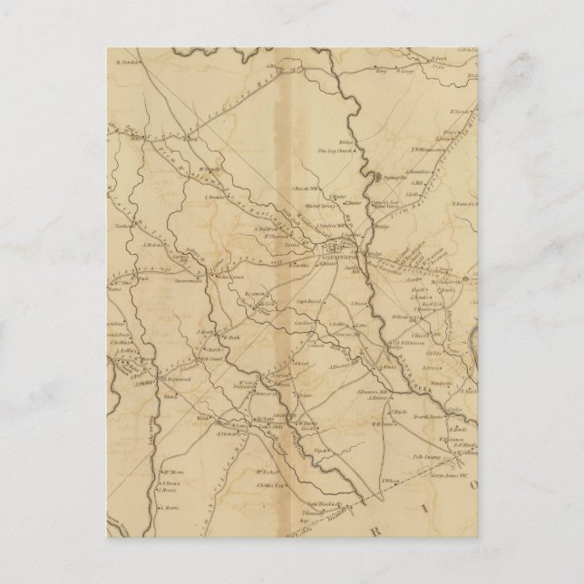 Bezirk Darlington, South Carolina Postkarte (Vorderseite)