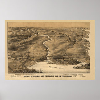 Bezirk Kolumbien - Kriegssitz am Potomac Poster