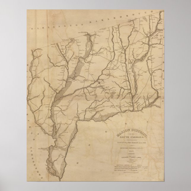 Bezirk Marion, South Carolina Poster (Vorne)
