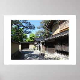 Bezirk Nagamachi Samurai: Kanazawa, Japan Poster