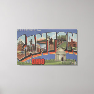 Bezirk, OhioLarge Buchstabe ScenesCanton, OH- Leinwanddruck