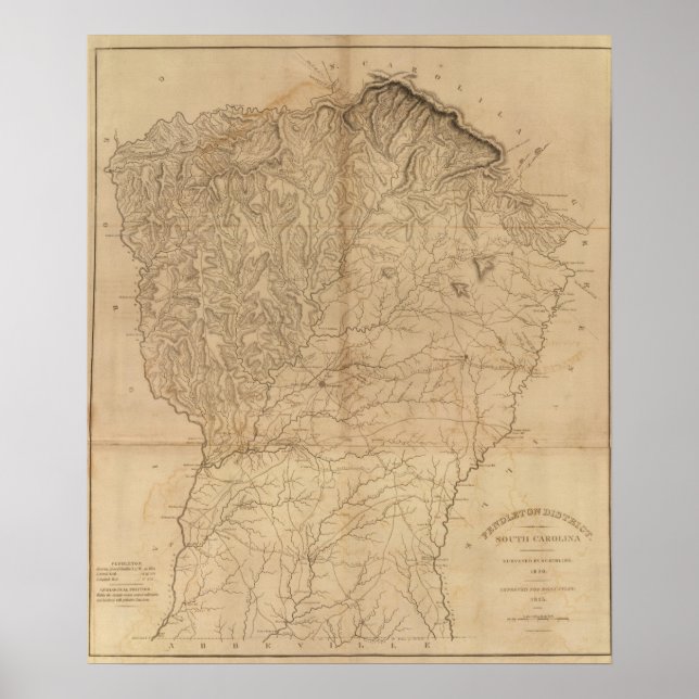 Bezirk Pendleton, South Carolina Poster (Vorne)