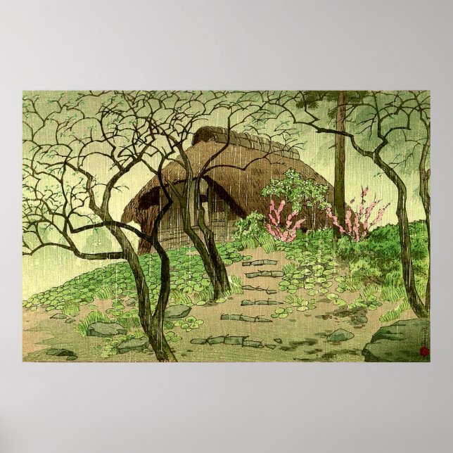 Bezirk Suenaga in Rain Kasamatsu Shiro 1939 Poster (Vorne)