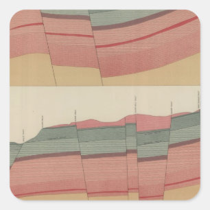 Bezirk Tourtelotte Park Mining Quadratischer Aufkleber