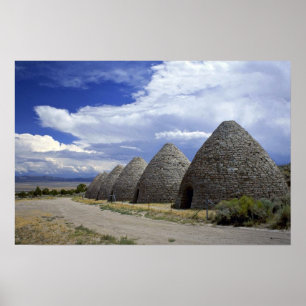 Bezirkholzkohlenöfen, Nevada Poster