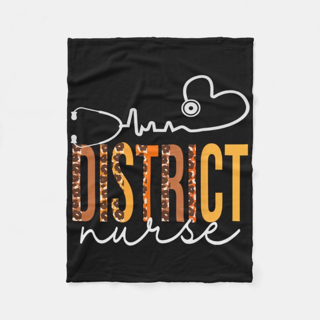 Bezirkskrankenhaus Leopard Heartbeat Aufwertungswo Fleecedecke (Vorderseite)