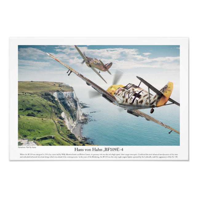 BF109E-4 FOTODRUCK (Vorne)